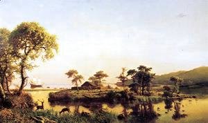 Albert Bierstadt - Gosnold At Cuttyhunk 1602