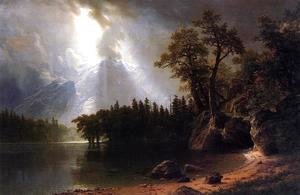 Albert Bierstadt - Passing Storm Over The Sierra Nevada