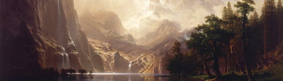 Albert Bierstadt - Among The Sierra Nevada Mountains  California