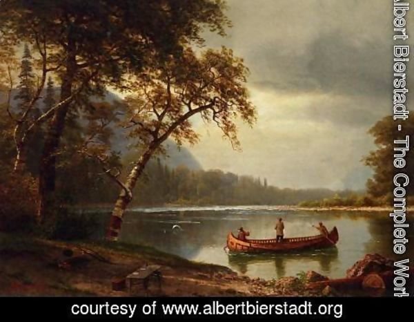 Albert Bierstadt - Salmon Fishing On The Cascapediac River