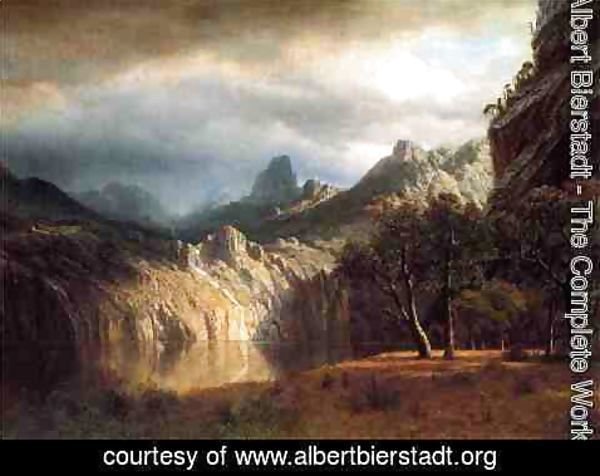 Albert Bierstadt - In Western Mountains