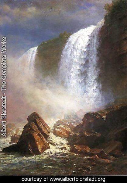 Albert Bierstadt - Falls Of Niagara From Below
