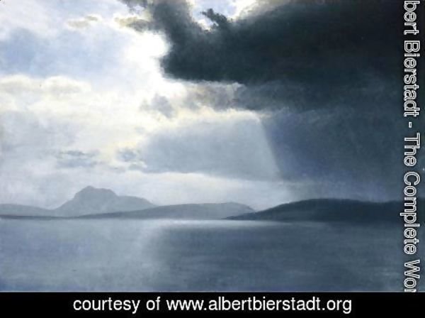 Albert Bierstadt - Approaching Thunderstorm On The Hudson River