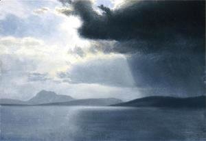 Albert Bierstadt - Approaching Thunderstorm On The Hudson River