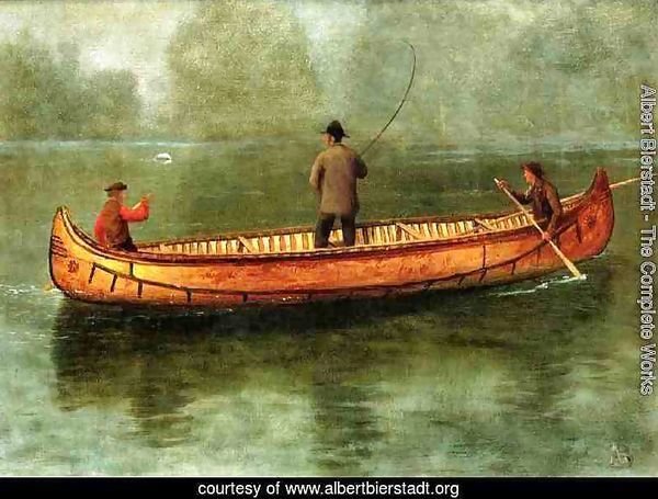 Fishing From A Canoe