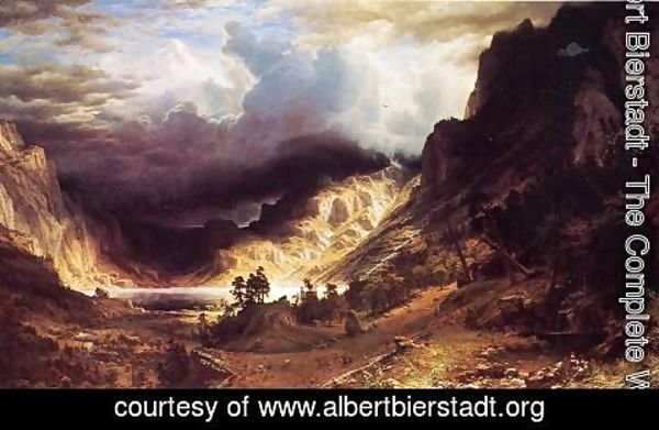 Albert Bierstadt - A Storm In The Rocky Mountains  Mr  Rosalie