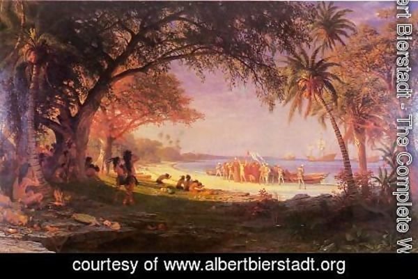 Albert Bierstadt - The Landing Of Columbus