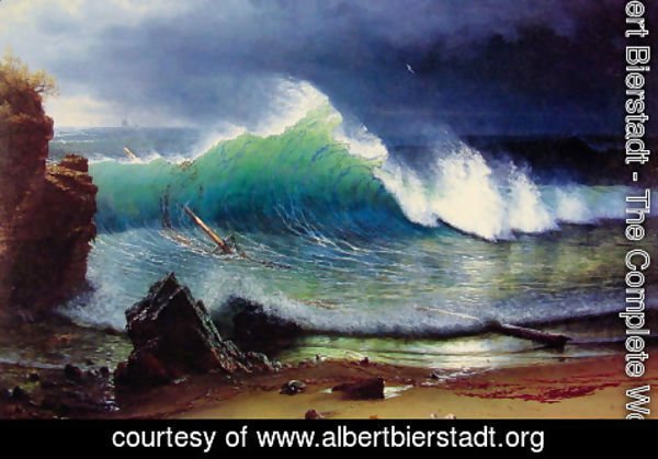 Albert Bierstadt - The Shore Of The Turquoise Sea