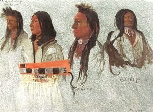 Albert Bierstadt - Four Indians 1859